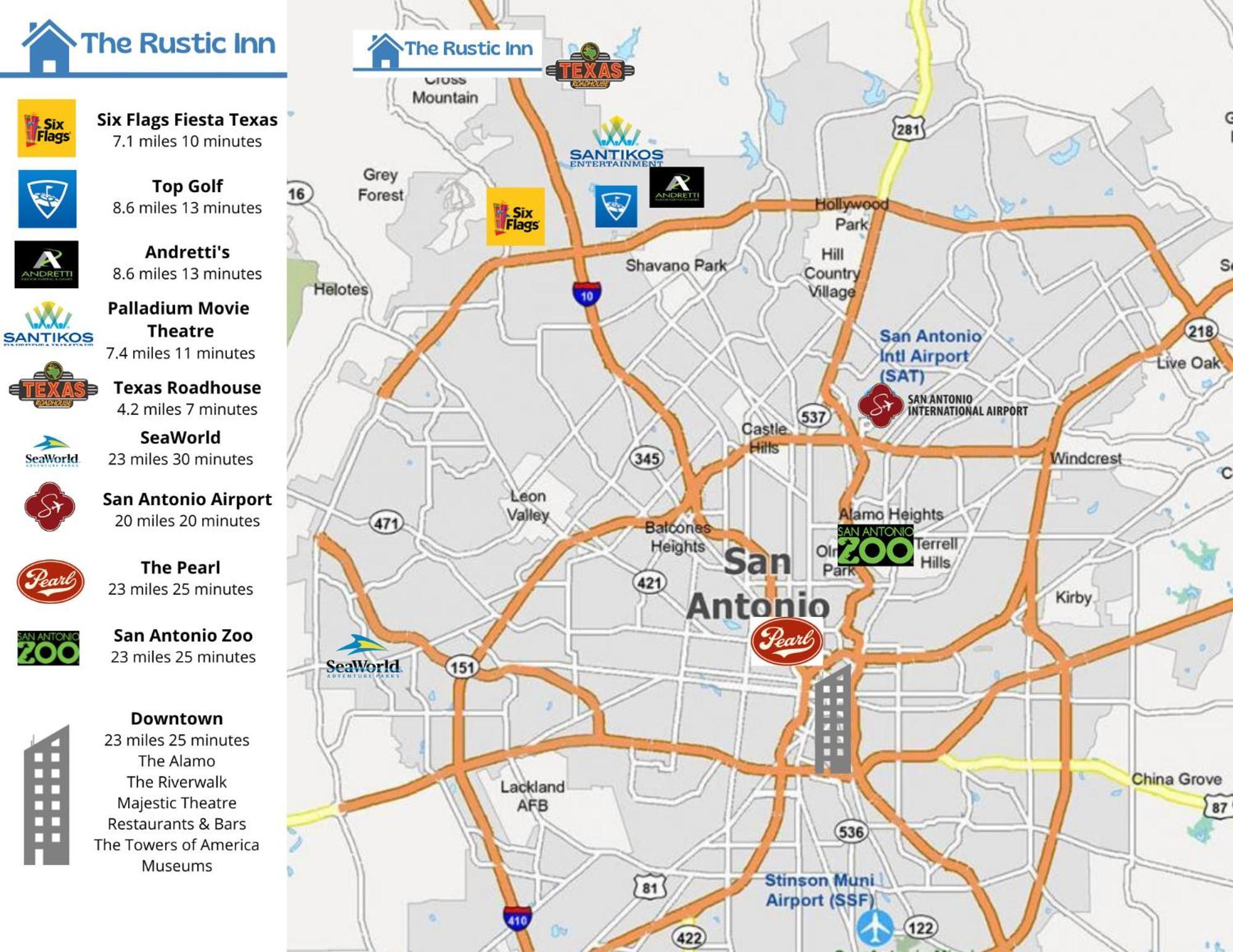 The Rustic Inn - Family Friendly, Close To Fiesta Texas, Seaworld, Riverwalk And More Dominion Ngoại thất bức ảnh